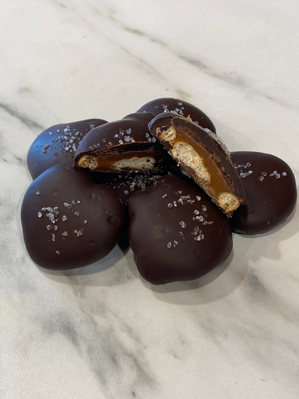 Salted Pretzel Caramel Turtle