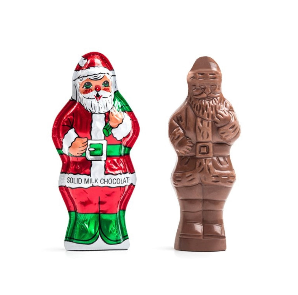 2oz. Solid Milk Chocolate Foiled Santa